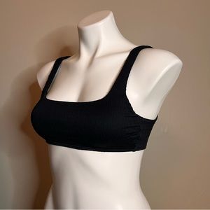 Aerie Black Bathing Suit Top Size Medium